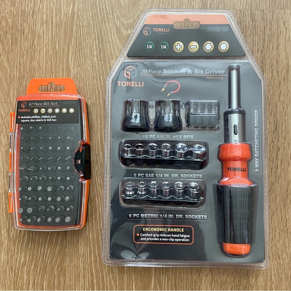 67 bit set & 29 piece socket&bit driver set